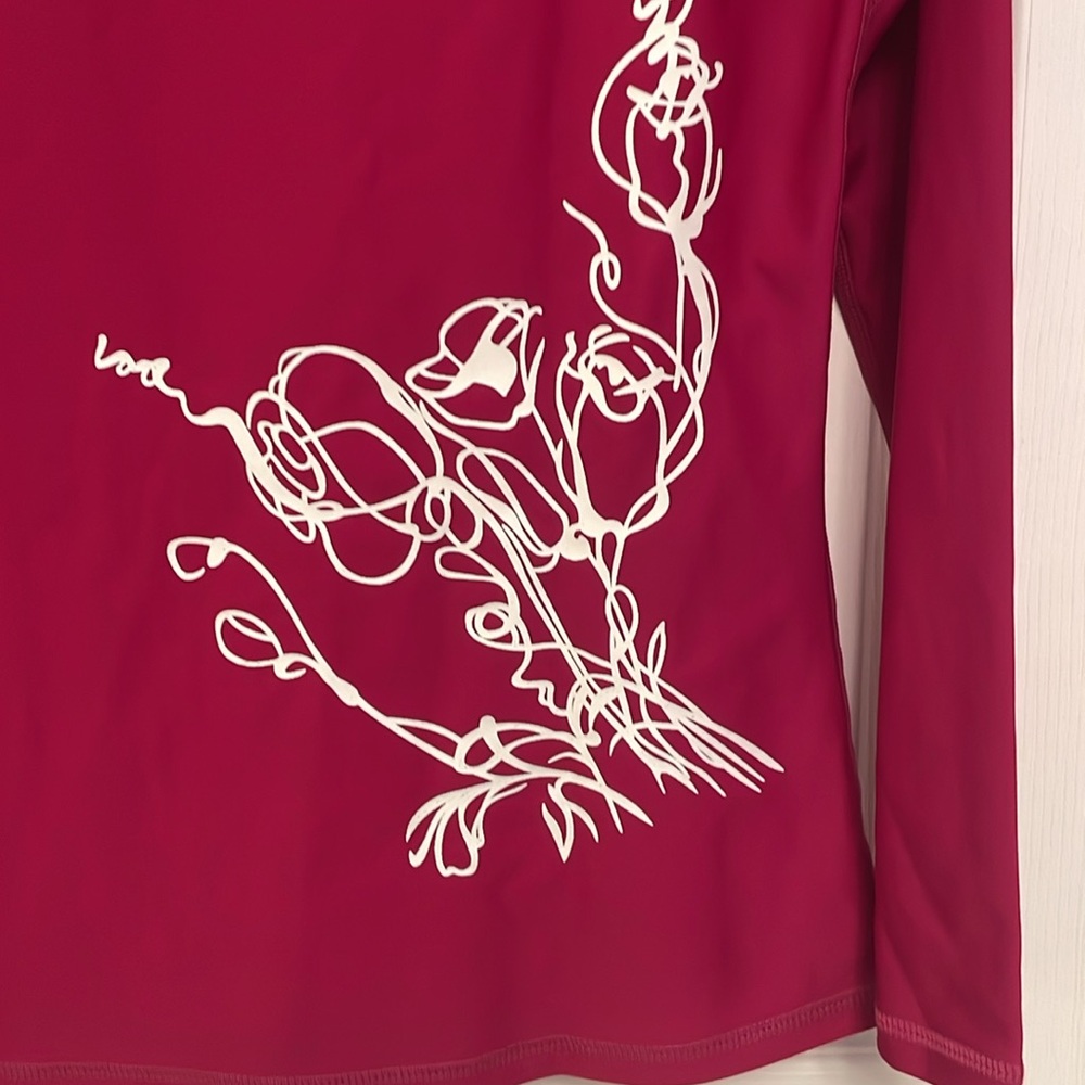 NWT FASHION WORLD Rash Guard Top Swim Top Rashguard Medium - Picture 4 of 10